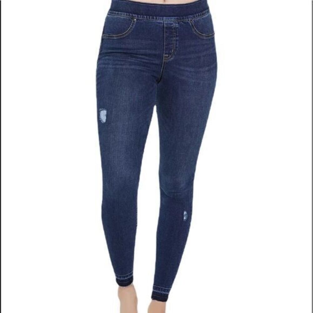 Spanx Distressed Ankle Skinny Jeans